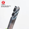 804N D1.5-R0.2-3-D4-50L-4T Твердосплавная концевая радиусная фреза 4-х зубая с покрытием CrAiTiN для обработки нержавеющей, жаропрочных и титановых сплавов
