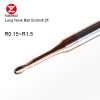 YP552LGB R0.25-1-6-d0.47-D4-50L-2T Сферическая 2-х зубая фреза из твердого сплава с удлиненной шейкой YP552LGB R0.25-1-6-d0.47-D4-50L-2T Сферическая 2-х зубая фреза из твердого сплава с удлиненной шейкой