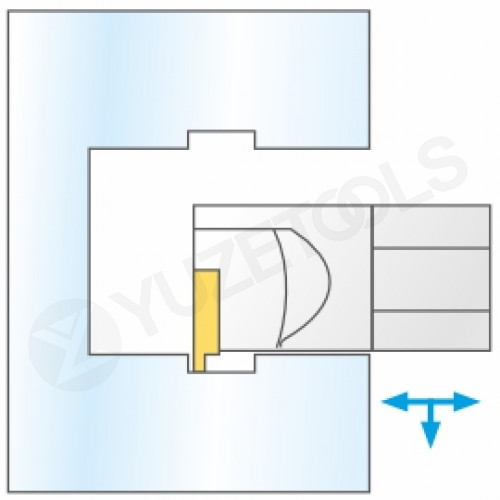 S20Q-JSTGR16 Державка (резец) для обработки внутренних канавок