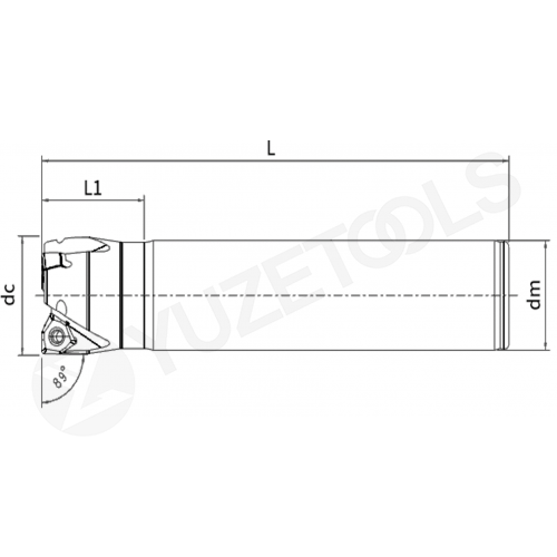 MFWN06-9032R-S32-160-3T Фреза концевая